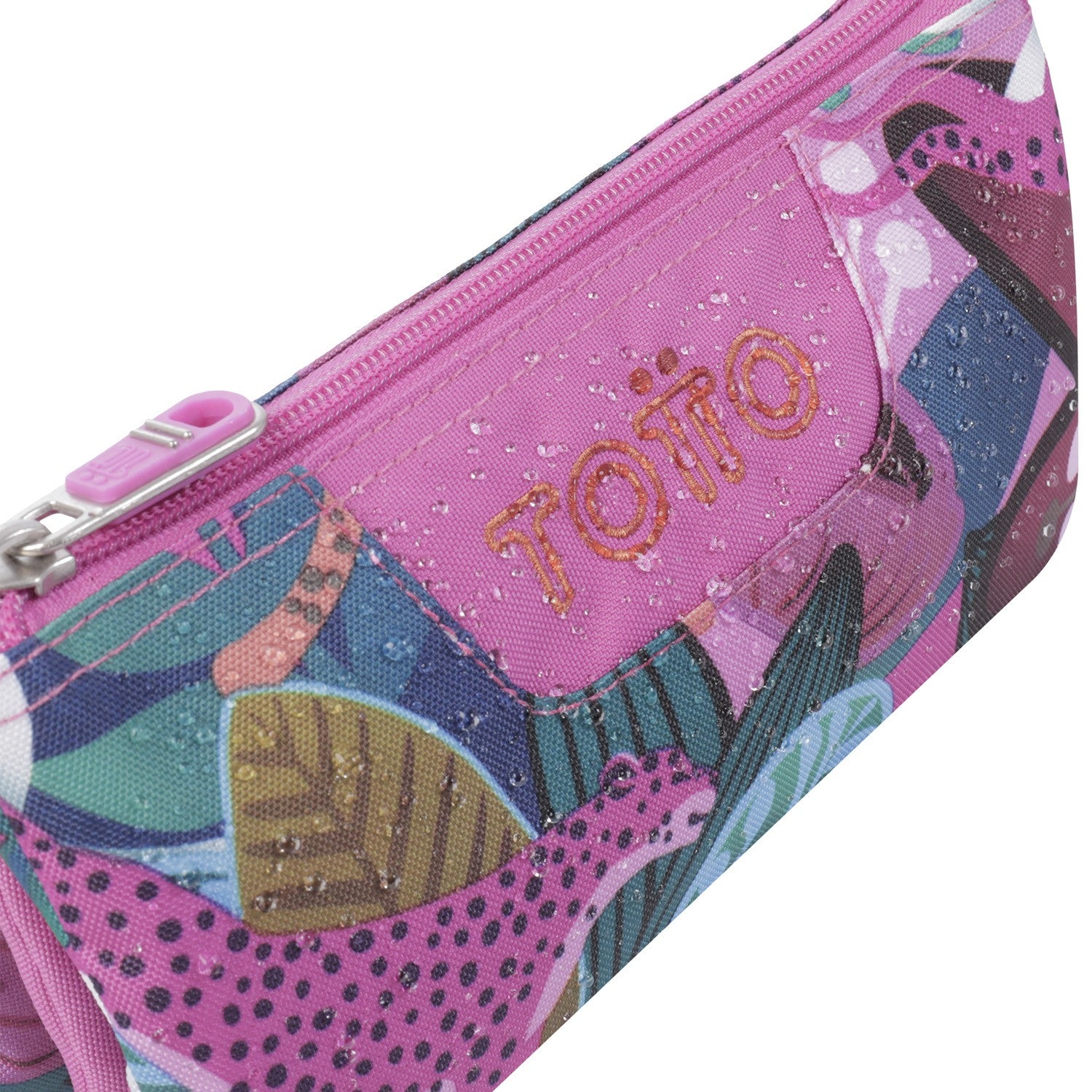 TOTTO Mochila escolar con ruedas Renglones + Estuche Tablero - 8IV Tropical Jaguar