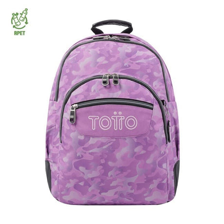 TOTTO Mochila escolar - Crayoles- 9I8- Camuflaje Rosa