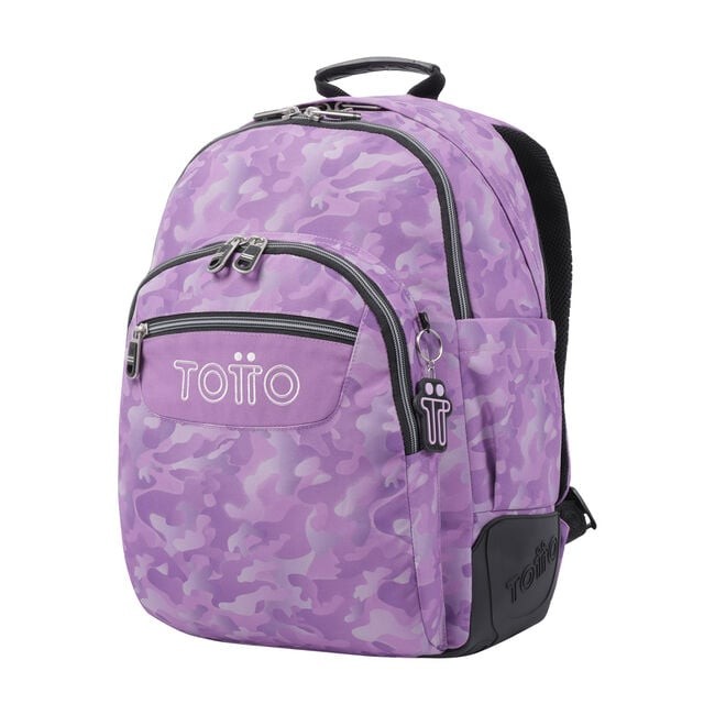 TOTTO Mochila escolar - Crayoles- 9I8- Camuflaje Rosa