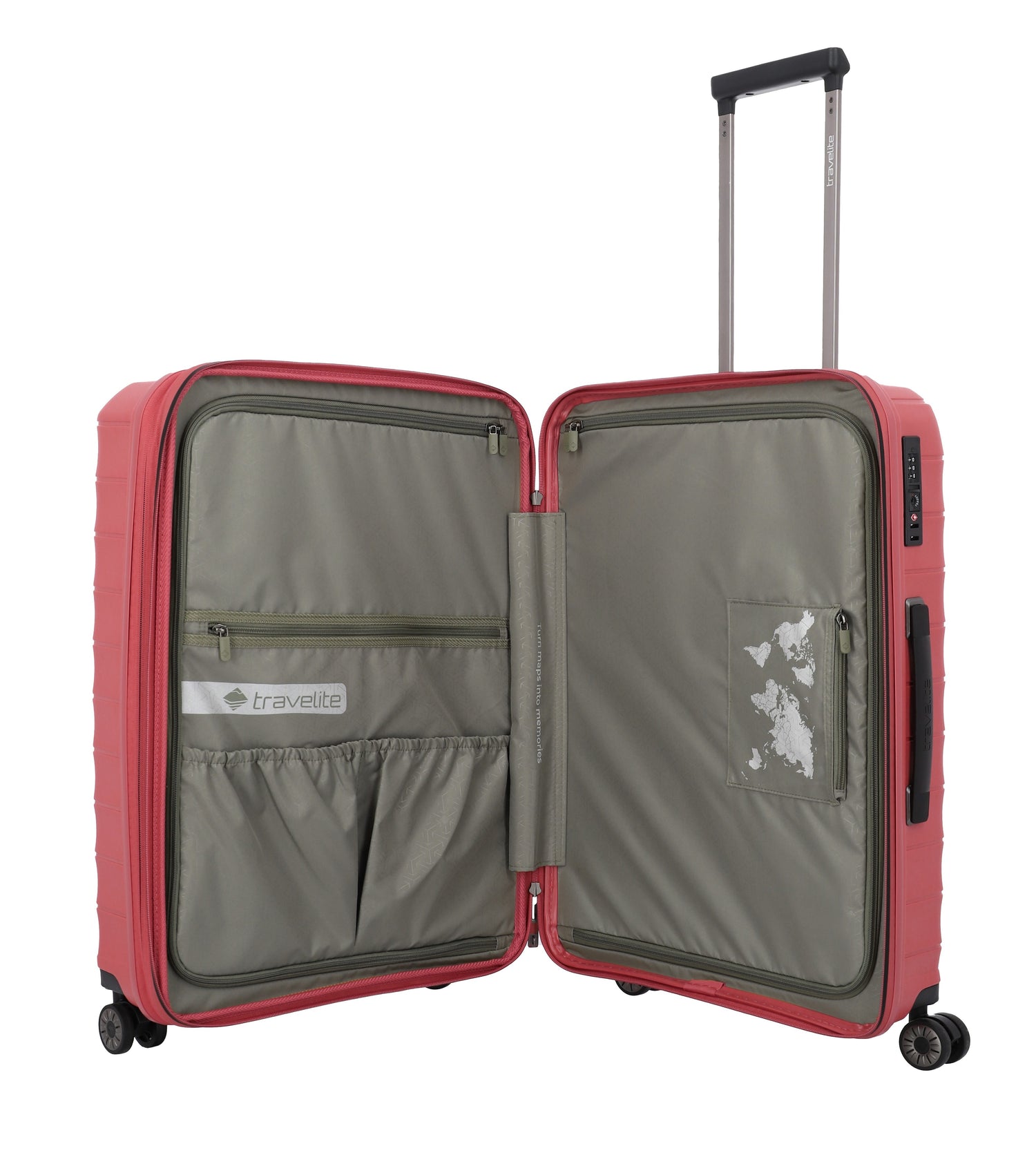 TRAVELITE MALETA MEDIANA EXTENSIBLE MOOBY 66CM DE POLIPROPILENO RECICLADO