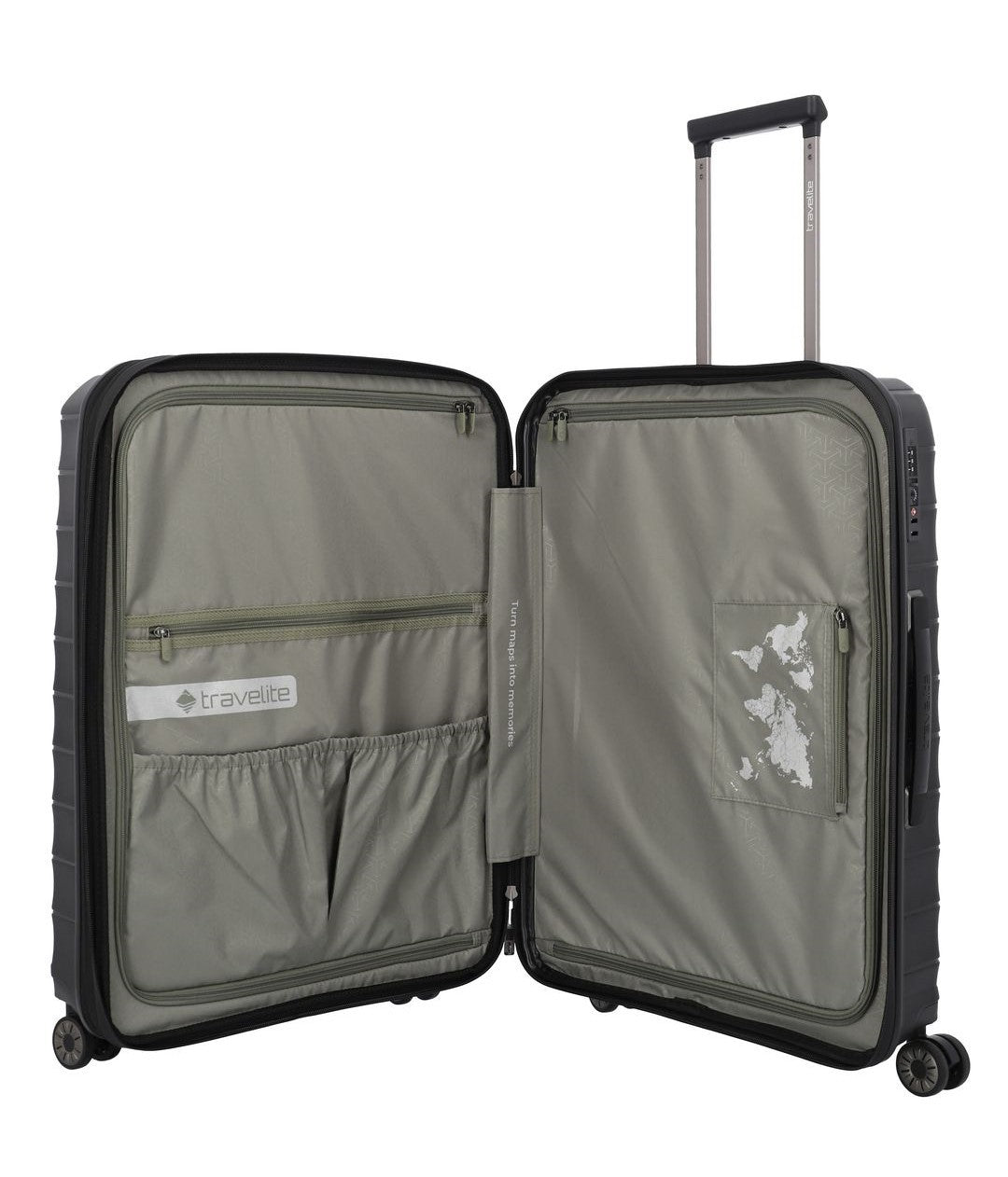 TRAVELITE MALETA MEDIANA EXTENSIBLE MOOBY 66CM DE POLIPROPILENO RECICLADO