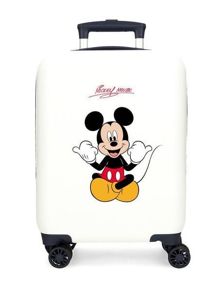 TROLLEY ABS 50 CM.4R MICKEY CHEERFUL BLANCO