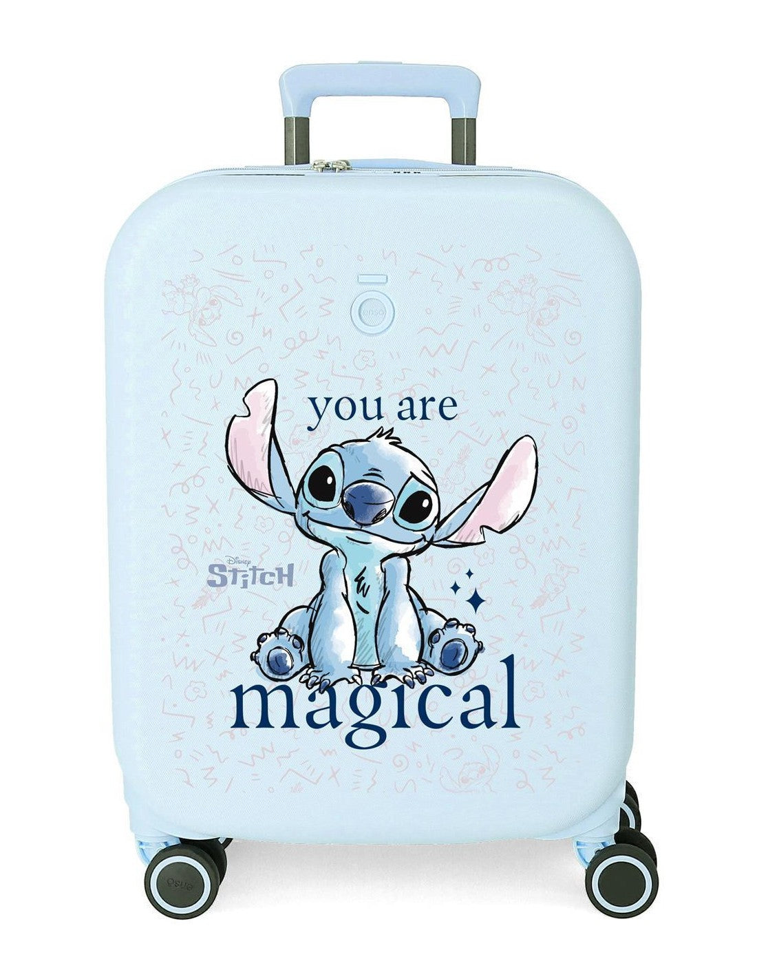 TROLLEY ABS 55CM.4R.STITCH YOU ARE MAGICAL